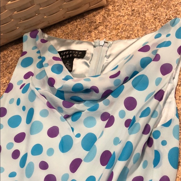 Spenser Jeremy Dresses & Skirts - Spenser Jeremy Silk Polka Dot Dress - Worn Once